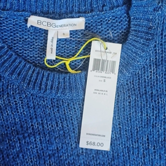 BCBG GENERATION Beachy Summer Sweater Mermaid Colorful S - Picture 4 of 5